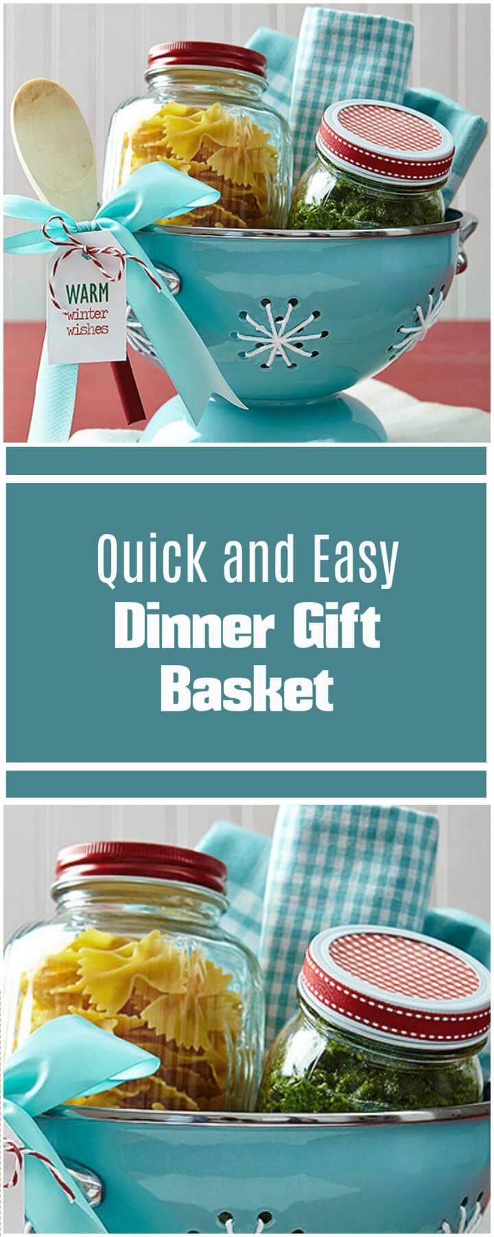 simple and quick dinner gift basket